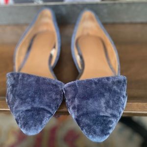 A New Day Blue Velvet Flats